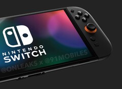 Die Nintendo Switch 2 soll ihrem Vorgänger recht ähnlich sehen. (Bildquelle: @OnLeaks / 91mobiles)