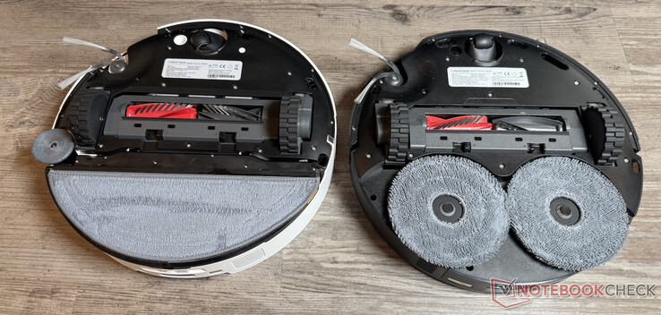 Unterschiedliche Wischsysteme im Saros 10 (links) und Saros 10R (rechts)