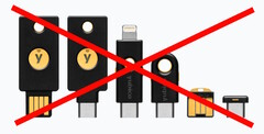 Eine nicht behebbare Sicherheitslücke im Zwei-Faktor-Authentifizierungsschlüssel von Yubico beeinträchtigt die Sicherheit der meisten Yubikey 5, Security Key und YubiHSM 2FA-Geräte. (Bildquelle: Yubico)