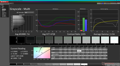 Graustufen vor der Kalibrierung