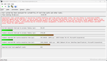 LatencyMon - Übersicht