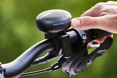 Die neueste Fahrradklingel von Trek ist zeitgleich ein wasserfester Bluetooth-Lautsprecher. (Bildquelle: Trek Bikes)