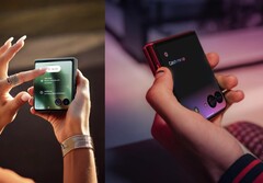 Das Motorola Razr 60 und das Razr 60 Ultra werden in einer Reihe auffälliger Farben angeboten. (Bildquelle: Motorola)