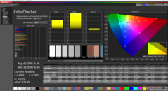 ColorChecker vor der Kalibrierung (P3)