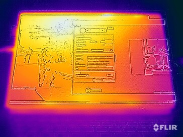 Oberflächentemperaturen Stresstest (Vorderseite)