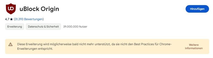 (Bildquelle: Chrome Webstore)