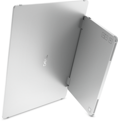 ... und erlaubt die Aufstellung im Hochformat