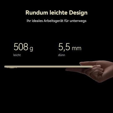 Das Tablet ist recht kompakt (Bildquelle: Huawei)