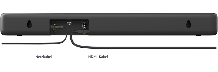 HDMI und ein optischer Eingang stehen bereit (Bildquelle: Amazon)