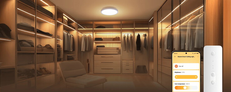 Smart Ceiling Light D20: Die Farbtemperatur ist auf zwischen 2.700 und 5.700 Kelvin justierbar (Bildquelle: Xiaomi)