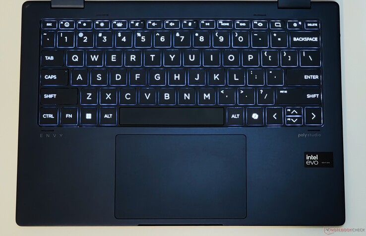 HP Envy x360 2-in-1 14: Tastatur und Touchpad