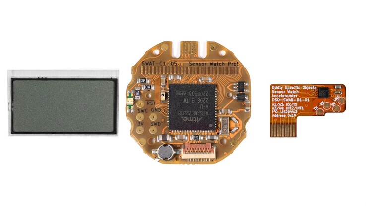 Das Paket umfasst ein Display, das Sensor-Board und einen Beschleunigungssensor.