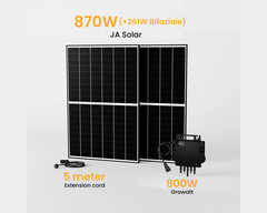 Deal: Balkonkraftwerk bifazial mit Growatt Wechselrichter günstig