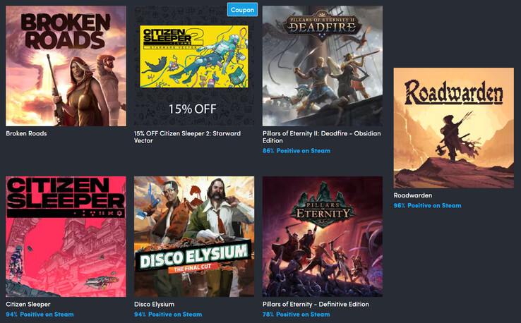 Alle im Bundle enthaltenen Games (Bildquelle: Humble Bundle)