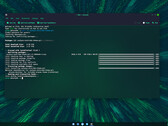 CachyOS 241221 Desktop mit CLI-Window (Bildquelle: CachyOS)