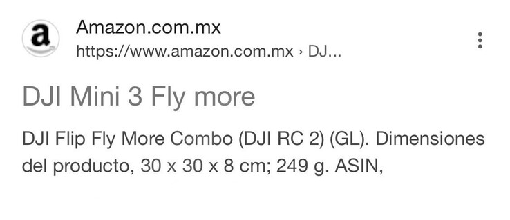 Amazon plauderte ein paar DJI Flip Specs aus.