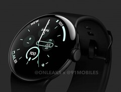 Die Google Pixel Watch 3 erhält kaum Design-Neuerungen, aber neue Features. (Bildquelle: @OnLeaks / 91mobiles)