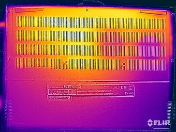 Oberflächentemperaturen Stresstest (Unterseite)