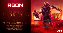 AGON by AOC stellt die beiden neuen Gaming-Monitore AG275QX/EU und AG275QXN/EU vor. (Bild: AGON by AOC)