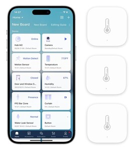 Aqara Temperatur- und Feuchtigkeitsensor 3er Pack
