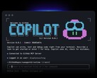 Die CLI-Version von GitHub Copilot wird in einem Terminalfenster ausgeführt