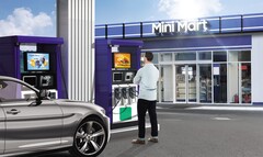 Samsung präsentiert ein vielseitiges Outdoor-Display, das gegen Wasser und Staub geschützt ist. (Bild: Samsung)