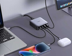 Das neue Ugreen Nexode 65W Tischladegerät mit je zweimal USB-A und USB-C gibt es aktuell mit Rabatt. (Bild: Amazon)