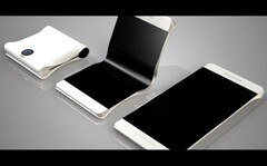 Ein Infolding-Konzept, wie es Anfang 2019 von Samsung vorgestellt werden könnte.