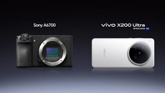 Vivo vergleicht sich im Rahmen des X200 Ultra Launchevents auch mit einer Sony A6700 und entsprechenden Objektiven. (Bildquelle: Vivo)