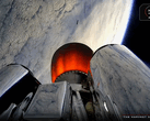 Blick von der zweiten Stufe der Electron-Rakete während des Starts von QPS-SAR-12 (Bildquelle: Rocket Lab)