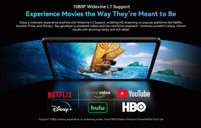 Widevine L1 wird unterstützt (Bildquelle: Blackview)