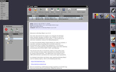 Window Maker Live 12.8 Desktop mit GNU Mail (Bildquelle: SourceForge)