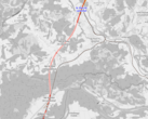 Hier gilt nun bei Einfahrt Tempo 190: Ein kurzes Stück der Koralmbahn hat Probleme mit dem Tunnelknall.