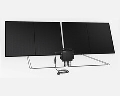 Balkonkraftwerk mit bifazialen Glas-Glas-Modulen für höhere Stromausbeute (Bild: Ja Solar, Growatt)