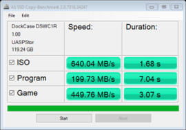 AS SSD Copy Benchmark