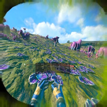 Etwa No Man’s Sky ist eine beeindruckende Erfahrung (Bildquelle: Notebookcheck)