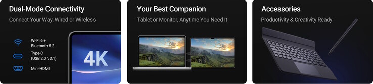 Nutzbar ist das Modell als Tablet und externer Monitor (Bildquelle: FlexTab)