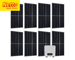 Netto bietet die Solaranlage &quot;Juskys&quot; mit 50 % Rabatt an (Bildquelle: Netto, bearbeitet)