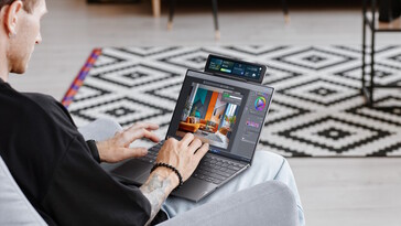 Magic Bay „Codename Tiko“-Konzept ist über dem Bildschirm (Bildquelle: Lenovo)