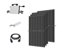 Balkonkraftwerk mit bifazialen Glas-Glas-Modulen mit N-Typ- und i-TOPCon-Technologie (Bild: Hoymiles, Trina Solar)