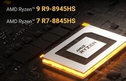 AMD Ryzen 9 8945HS oder AMD Ryzen 7 8845HS (Quelle: Geekom)