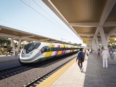 Ein AP220 als Brightline-Zug. (Bild: Siemens Mobility/Brightline West)