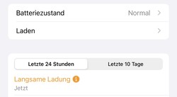 Das iPhone attestiert nur langsames Laden via Qi2.