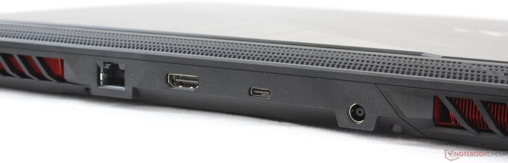Hinten: Gigabit RJ-45, HDMI 2.0b, USB 3.2 Gen. 2 (Typ-C) mit DisplayPort, Netzstecker