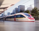 Rendering einer Vinspeed-Garnitur von Siemens Mobility. Der Zug wird die Velaro-Novo-Plattform nutzen.