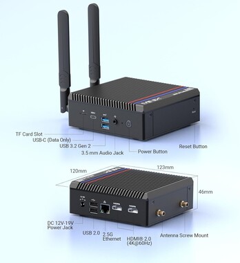 Z150-0dB: Mini-PC mit passiver Kühlung (Bildquelle: Minix)