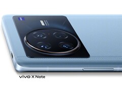 Das Vivo X Note, hier in edler, blauer Lederoptik, wird ein riesiges Kamera-Flaggschiff mit Alert-Slider wie ihn sonst nur Apple und OnePlus bieten.