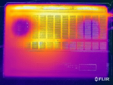 Oberflächentemperatur Stresstest (Unterseite)