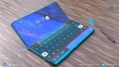 Das Huawei Mate X2 Foldable könnte einen Laptop-Modus wie in diesem Konzept aufweisen, erste Specs sind geleakt.