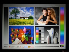 Große IPS-Betrachtungswinkel. Der Kontrast verschlechtert sich beim Betrachten aus größeren Winkeln